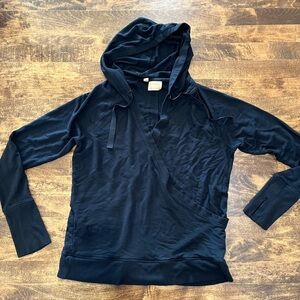 Athleta Black Wrap Hoodie